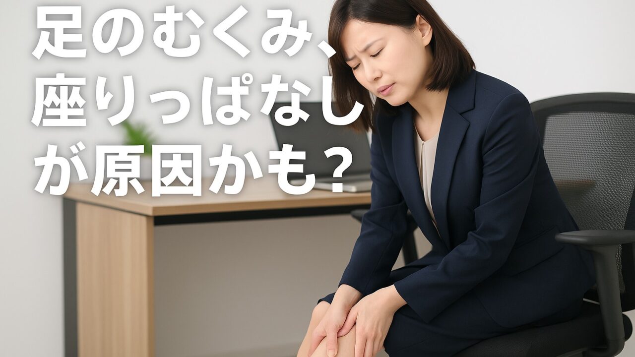 足のむくみとデスクワークの関係につて