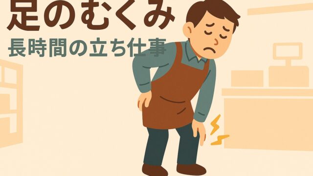 足のむくみと立ち仕事の関係について