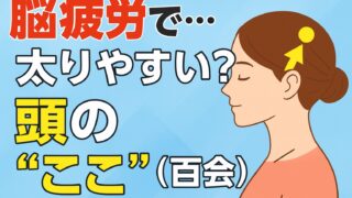 脳疲労を回復するツボ“百会”で、ダイエットをサポート！