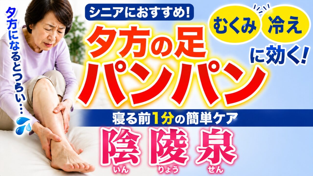 足のむくみと冷えに効果が期待できるツボ「陰陵泉（いんりょうせん）」