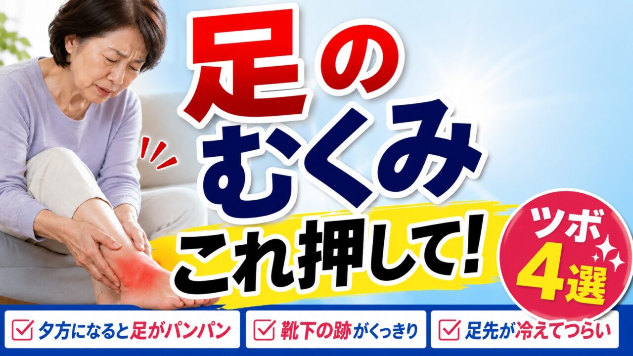 足のむくみのツボ4選