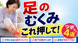 足のむくみのツボ4選