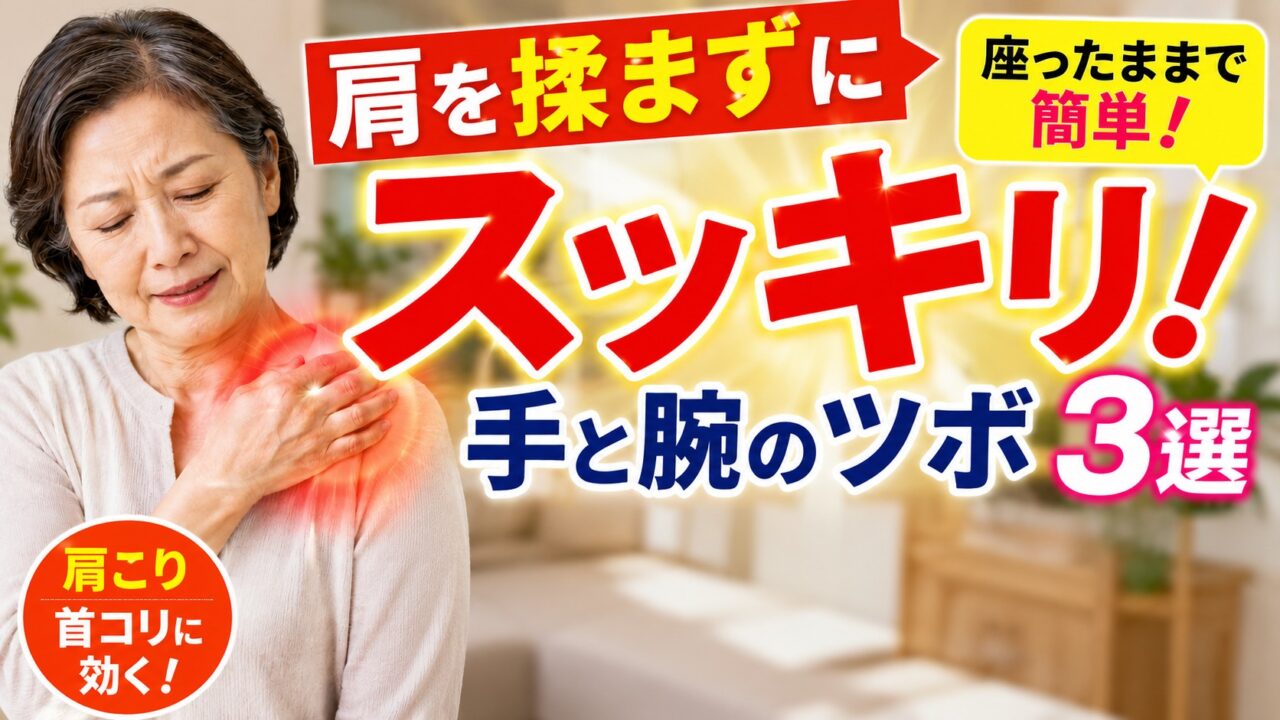 つらい肩こりに！手と腕にあるツボ3選｜手三里・列缺・後谿