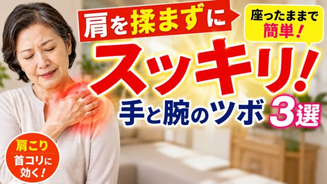 つらい肩こりに！手と腕にあるツボ3選｜手三里・列缺・後谿